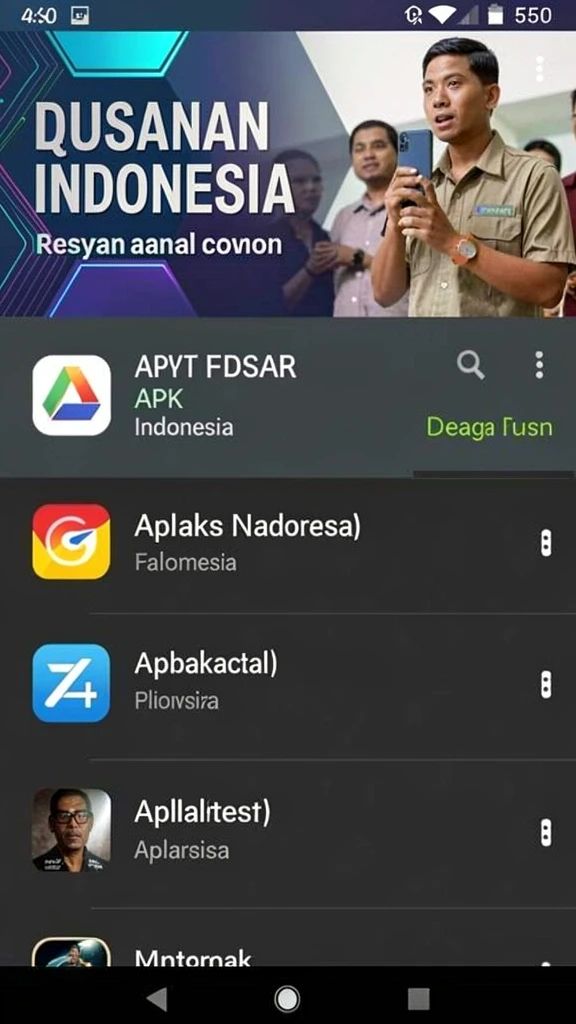 Tampilan awal permainan yang menarik dan mudah dinavigasi.