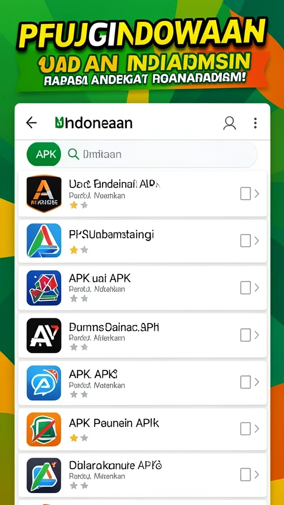 Tampilan utama dengan karakter yang menarik.
