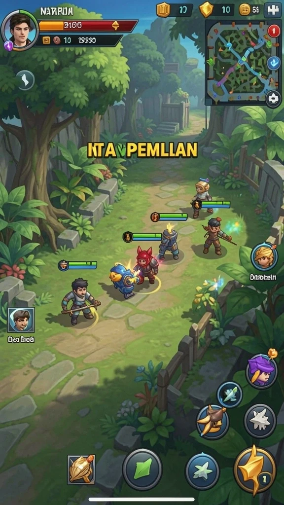 Karakter unik yang bisa dipilih dalam permainan.