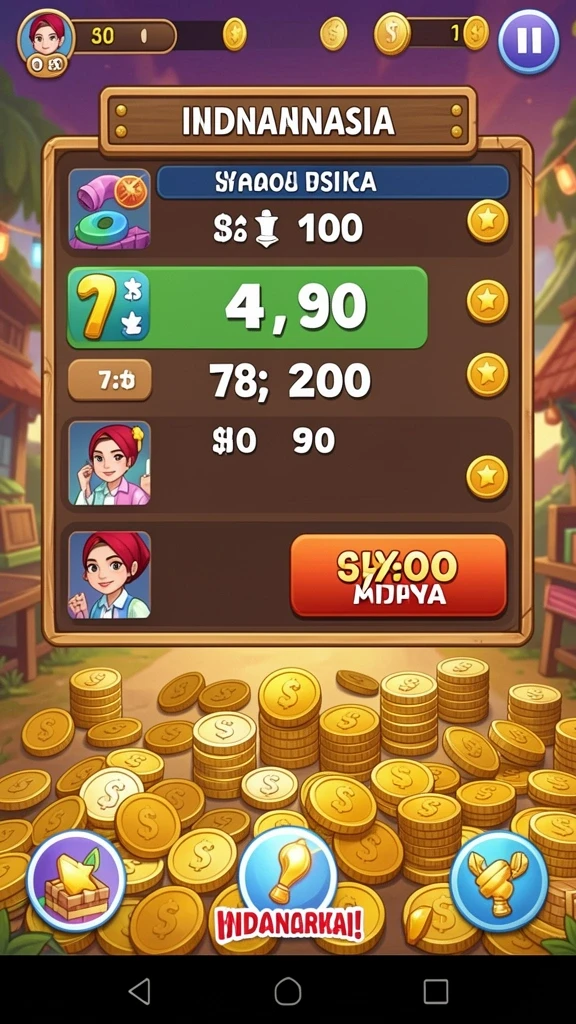 Tangkapan layar menampilkan level baru yang memukau.
