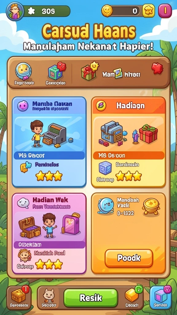 Tampilan antarmuka yang menarik dan modern.