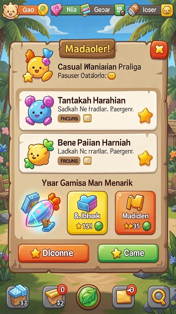 Tampilan antarmuka yang menarik dan modern.