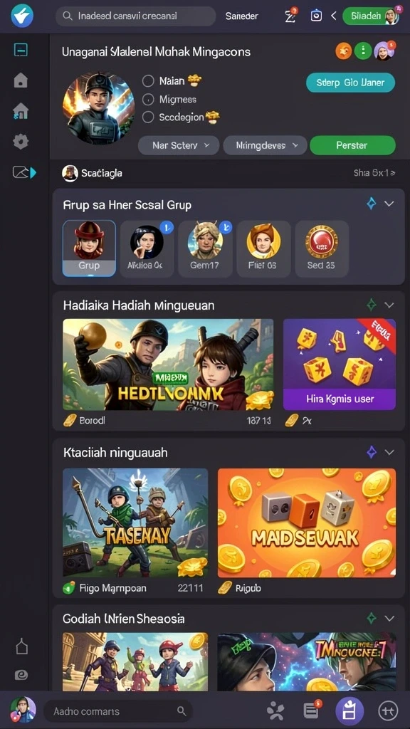Gambar menunjukkan karakter unik yang dapat dipilih pemain.