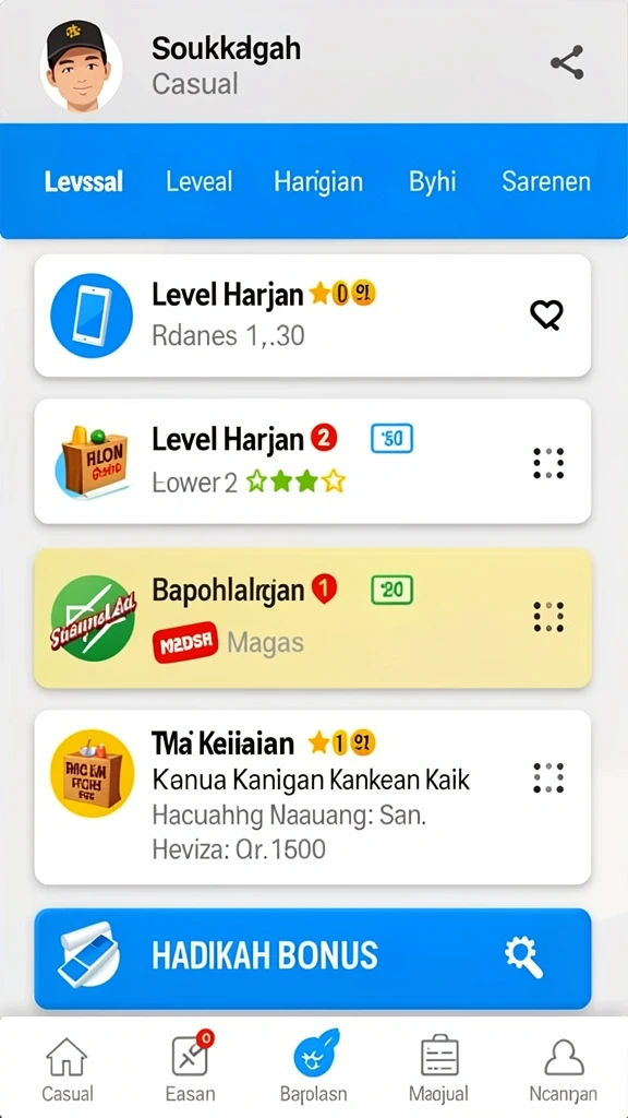 Tampilan antarmuka JUALTOTO yang user-friendly.