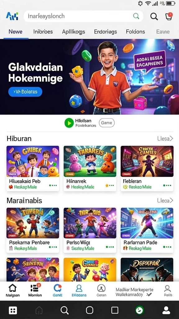 Tampilan antarmuka yang user-friendly.