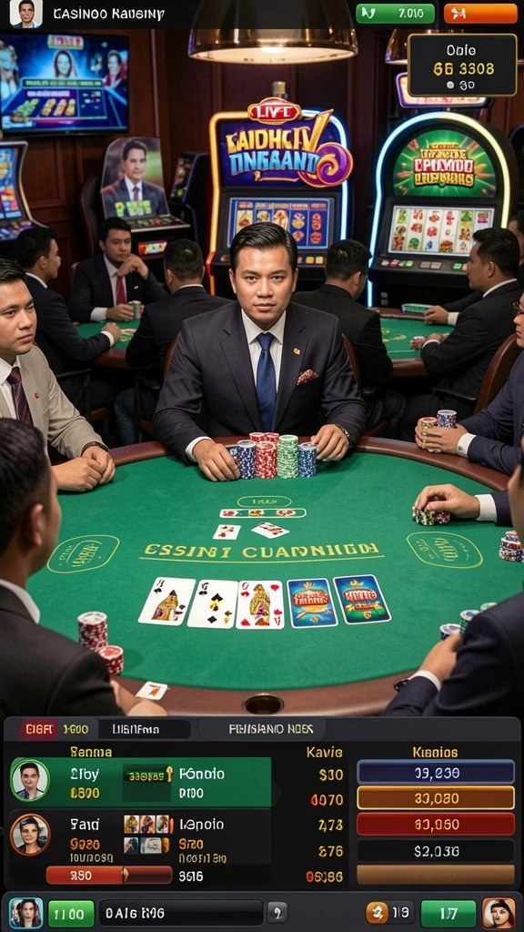 Fitur live casino yang mendebarkan.