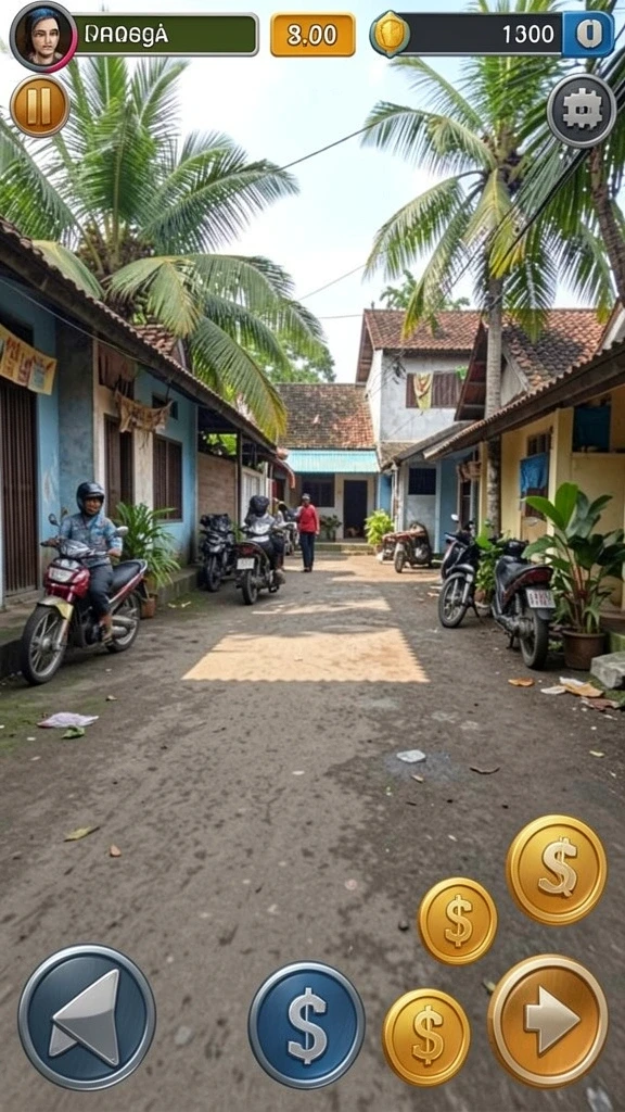 Screenshot menampilkan karakter utama dalam aksi yang mendebarkan.