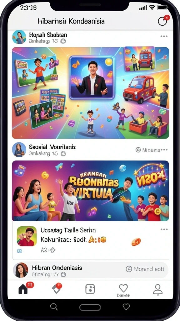 Ilustrasi karakter yang dapat dikustomisasi dengan berbagai pilihan.