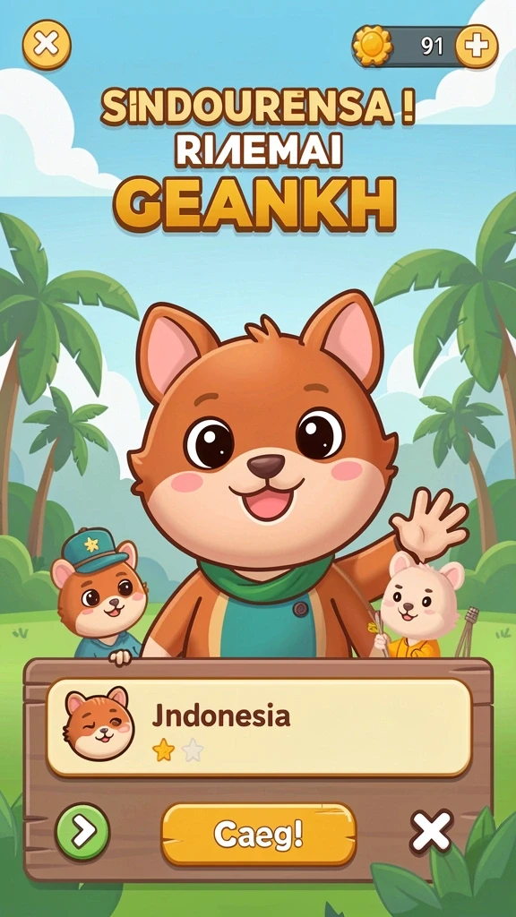 Screenshot momen seru saat berkompetisi dengan teman.