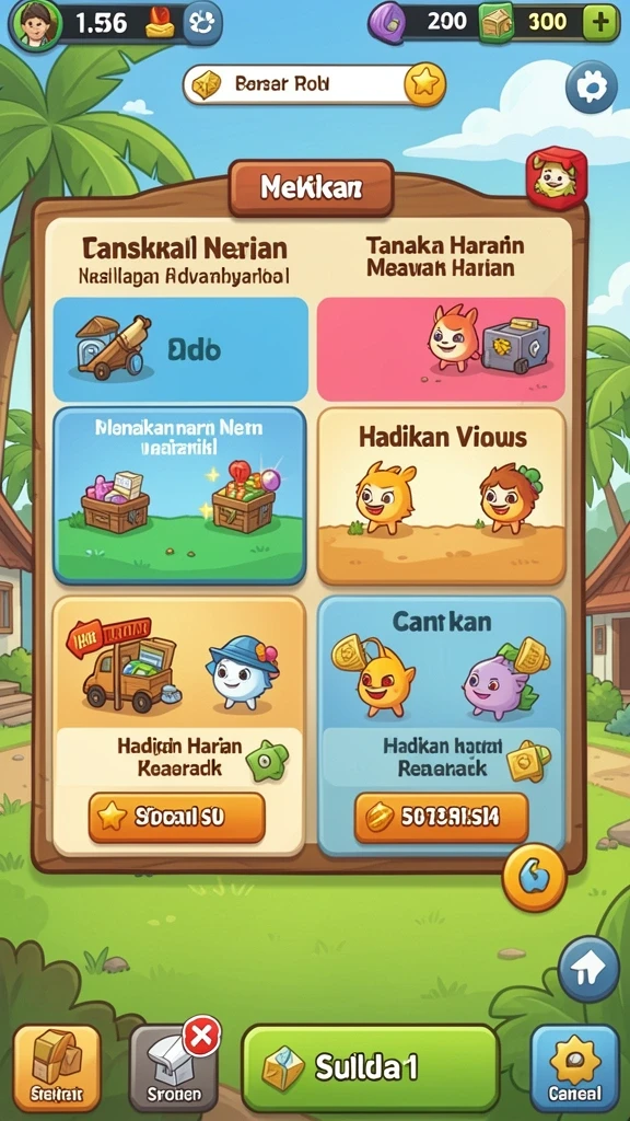 Menampilkan grafik yang memukau dan warna cerah dalam permainan.