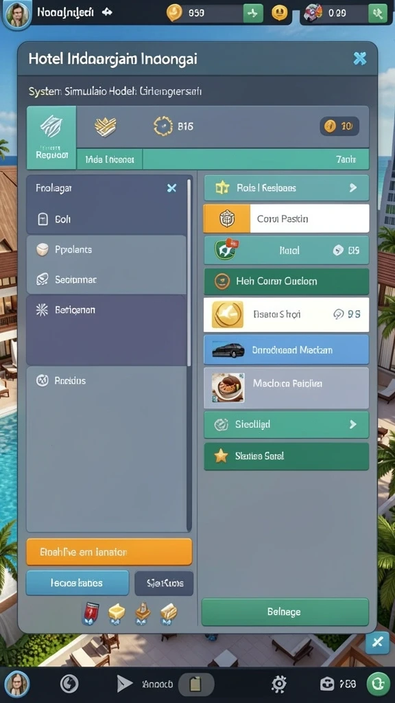 Menu utama dengan opsi untuk memilih mode permainan.