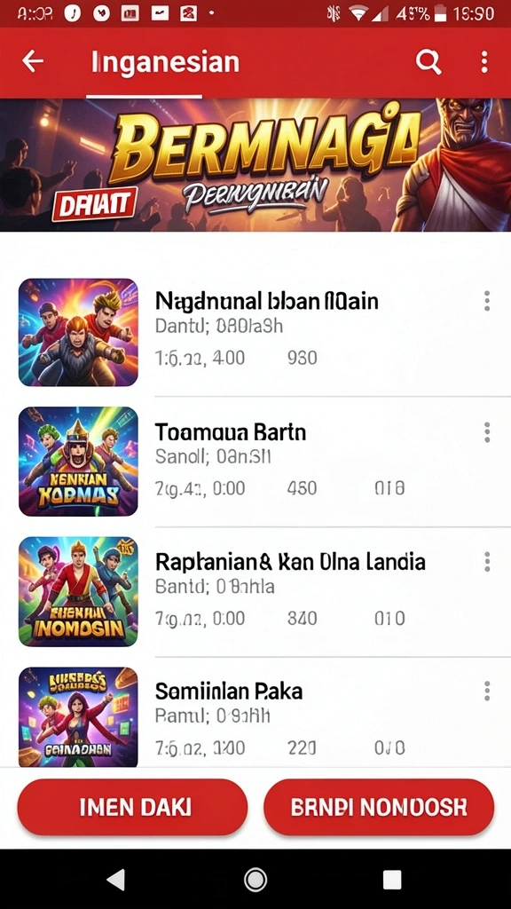 Screenshot menunjukkan mode permainan yang seru dan menantang.